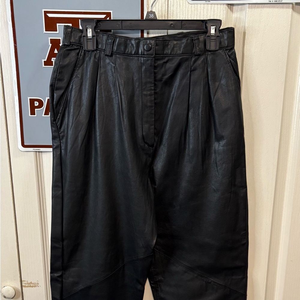 Pelle Cuir Women’s Black Leather Pants
